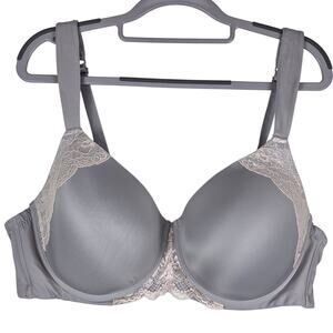 Avenue Body Gray Cream Lace Underwire Bra 44C